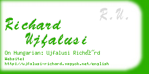 richard ujfalusi business card